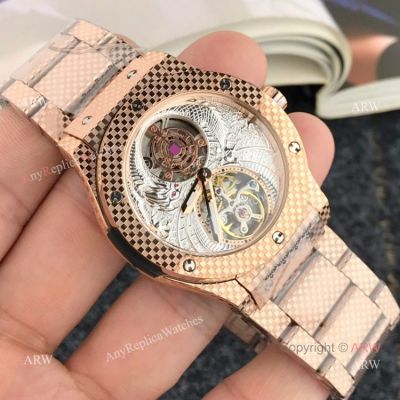 High Quality Hublot Classic Fusion Tourbillon Men Watch Rose Gold